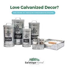 Maybe you would like to learn more about one of these? Farmhouse Kitchen Canisters Set By Saratoga Home Bonus Removable Chalkboard Labels Marker Included 4 Airtight Rustic Galvanized Decor Counter Containers For Sugar Flour Coffee Or Tea Storage Pricepulse