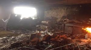 Scene inside the flooded and destoryed ground floor of grenfell tower after it was ravaged by an inferno. Grenfell Tower Fire A Symbol Of Austerity That Could Ve Been Avoided