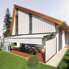 Seitenmarkisen Von Warema Seitlicher Sicht Und Wetterschutz