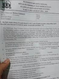 Latihan soal ujian slb kelas 7c1 ips semester 1. Nama Atta Halilintar Jadi Soal Ujian Kenaikan Kelas Sd Di Serang Bikin Heboh Hot Liputan6 Com