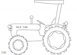 Simple Tractor Drawing Simple Tractor Coloring Page Free Printable Coloring Pages Png 1 024 723 Tractor Coloring Pages Tractor Drawing Free Printable Coloring
