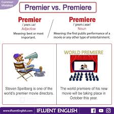 Common Mistakes Premier Vs Premiere