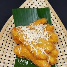 Resep sedang didownload dan akan tersimpan di galeri foto anda. Resep Pisang Goreng Kipas Keju