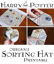 The complete harry potter (harry potter and the sorcerer's stone; Harry Potter Origami Sorting Hat Free Printable