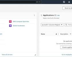 Image of web browser accessing an application through a Global Accelerator domain name