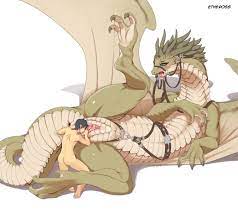 Human Males with Feral Female Dragons - 2 - Hentai Image