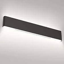 Shop for led bathroom & vanity lights in vanity lights & bathroom light fixtures. Aipsun 32 6 Inch Modern Black Vanity Light Fixtures Led Black Bathroom Wall Light Up And Down Bathroom Lighting Fixtures White Light 5000k Amazon Com