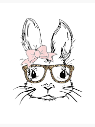 This kawaii bunny is very easy to draw. Cute Bunny Face Shirt Leopard Print Glasses Easter Gift T Shirt