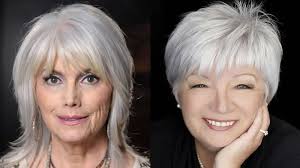 Bob cuts look terrific on naturally fine hair, even more shoulder length hairstyles offer women many choices so that they can go as creative as they want. Short Bob Haircut For Older Women Over 60 Medium Length Hairstyles Hair Colors