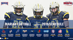 marian football releases 2019 schedule