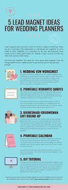 5 Lead Magnet Ideas For Wedding Planners Event Planning Templates Wedding Planner Business Wedding Planner Education Wedding Planner Job