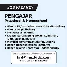 Loker kerja part time semarang. Lowongan Kerja Dibutuhkan Pengajar Preschool Homeschool Di Max Kidz Semarang Walk In Interview Wawancara Langsung Gibran Waluyo 12 Jul 2019 Loker Atmago Warga Bantu Warga