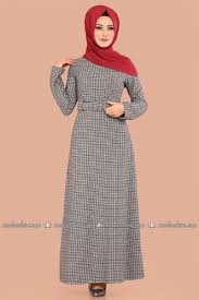 Ekose Kislik Elbise Mdb3984 Siyah Elbise Elbiseler Elbise Modelleri