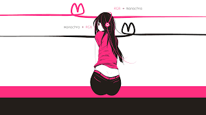 I would start with a circle, where the head would be. Wallpaper Id 160610 Anime Girls Original Characters Simple Background Sitting Shorts Shirt Long Hair Headphones