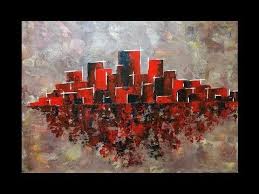 Peinture Au Couteau Debutants Acrylique Facile Youtube Peinture Abstraite Moderne Peinture Au Couteau Peinture Acrylique Abstraite