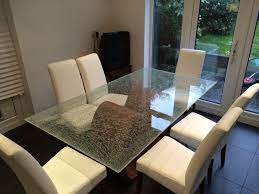 Find square glass dining table in canada | visit kijiji classifieds to buy, sell, or trade almost anything! Crackle Glass Table Top Modern Dining Room London By The Glass Warehouse Houzz