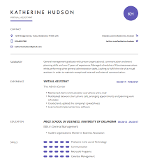 Virtual Assistant Resume Examples Template And Resume Tips Cleverism