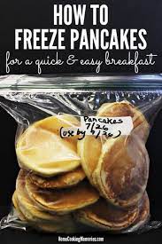 How To Freeze Pancakes For A Quick Easy Breakfast Frozen Meals Freeze Pancakes Recipes
