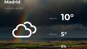 El Tiempo En Madrid Pronostico Para Hoy Miercoles 15 De Enero