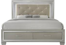 Maybe you would like to learn more about one of these? Elements International Platinum Contemporary King Platform Storage Bed With Upholstered Headboard Lindy S Furniture Company Upholstered Beds