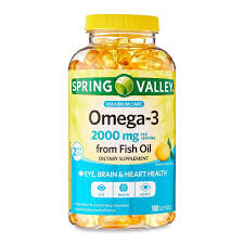 Spring Valley Omega-3 from Fish Oil Maximum Care Softgels, 2000mg, 180  Count - Walmart.com