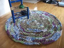 fleckerlteppich 95cm durchm baumwolle laufer upcycling ideen upcycling teppich