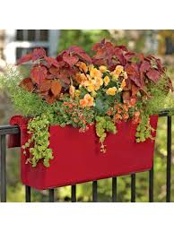 Create a green indoor or outdoor spot with planters and your favorite plants. Viva Self Watering Balcony Railing Planter 125 Orders Ship Free
