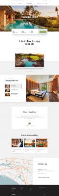 Monalisa Premium Booking Hotel Psd Template Hotel Website Design Web Layout Design Layout Design