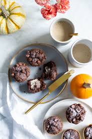 One Bowl Pumpkin Chocolate Muffins Recipe Pumpkin Chocolate Chocolate Pumpkin Muffins Vegan Cake Recipes