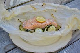 Découvrez la recette saumon en papillote au four en images ! Papillotes De Saumon Aux Courgettes La P Tite Cuisine De Pauline