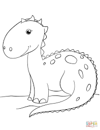 Dinosaur Coloring Pages Cute Cartoon Dinosaur Coloring Page Free Printable Coloring Pages Entitlementtrap Com In 2020 Dinosaur Coloring Pages Dinosaur Coloring Dinosaur Coloring Sheets
