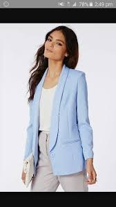 Pale Blue Blazer Outfits For Women Blue Blazer Women Blazer Outfits
