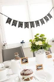 Tolle Deko Fur Den Kaffee Tisch Zur Einschulung Perfekt Dekorierte Tafel Fur Die Einschulung Und Das Nachmittagliche Kaffee In 2020 With Images Kids Chalkboard French Rustic Decor