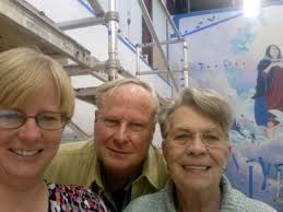 I and my parents at the studio.