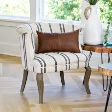 Striped Madeline Low Back Accent Chair From Kirkland S Accent Chairs Stripe Accent Chair White Accent Chair