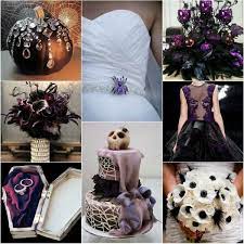 Pull your halloween theme throughout in a classy fashion by using dramatic décor with spooky color contrasts. Pin By Cara Fleming On Halloween Wedding Halloween Wedding Centerpieces Halloween Wedding Halloween Themed Wedding