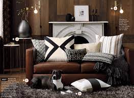 Check spelling or type a new query. Cognac Couch With Black And White Cushions Cb2 Fall 2015 Brown Couch Living Room Leather Couches Living Room Brown Living Room