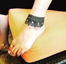Anklet Style Henna Mehndi Designs Feet Foot Henna Henna Tattoo Designs