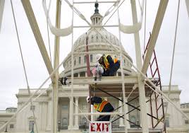 The inauguration of joe biden and kamala harris on wednesday comes two weeks after the deadly insurrection at the u.s. Biden Or Trump Inaugural Planning And Construction Well Underway On Capitol Hill Pittsburgh Post Gazette