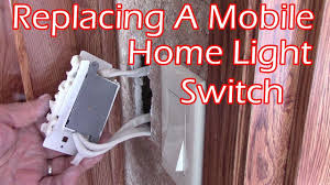 Having a dimmer switch on a light fixture gives you complete control. How To Replace A Mobile Home Light Switch Self Contained Switch Or Outlet Youtube