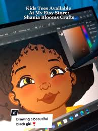 Watch me design this beautiful kids tee ❤️ I wanted to create this  faith-based tee to encourage little black girls that God loves them and  that they're beautiful! #arttiktok #blacktiktok ...