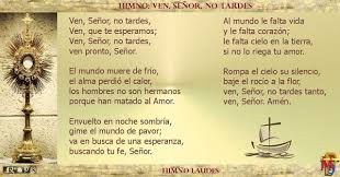 Misioneros De La Palabra Divina Himno Laudes Ven Senor No Tardes Evangelio San Mateo Himnos Pensamientos Biblicos