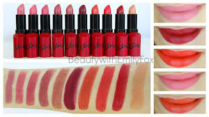 Rimmel Lasting Finish By Kate Moss Lipstick Lip Swatches