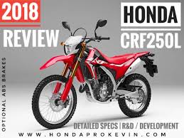 2018 Honda Crf250l Review Of Specs R D Development Info