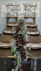 Diy Table Garland Step By Step Instructions Easy Fall Table Garland Diy Wedding Table Dec Wedding Table Garland Wedding Table Decorations Diy Table Garland