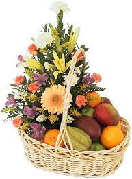 Flowers And Fruit Basket Fruit Flower Basket Fruit Basket Gift Fruit Flowers
