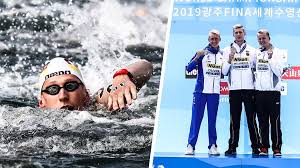 Florian wellbrock of germany, two weeks shy of his 24th birthday, won his first olympic gold medal in the marathon swimming 10km event. Zweite Gold Medaille Bei Schwimm Wm Wellbrock Ist Erneut Weltmeister Sportbuzzer De