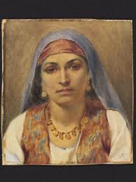 Head of an Egyptian Girl, probably a Bedouin