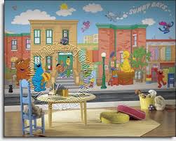 Sesame Street Wall Mural By Roommates Childrens Wall Murals Mural Childrens Murals