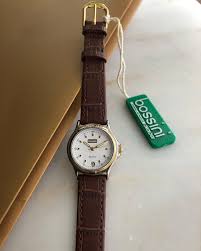 Bossini Vintage Vintagesaat Orijinal Ve Sifir Deri Kordon Vintage Saat Cantalar Deri